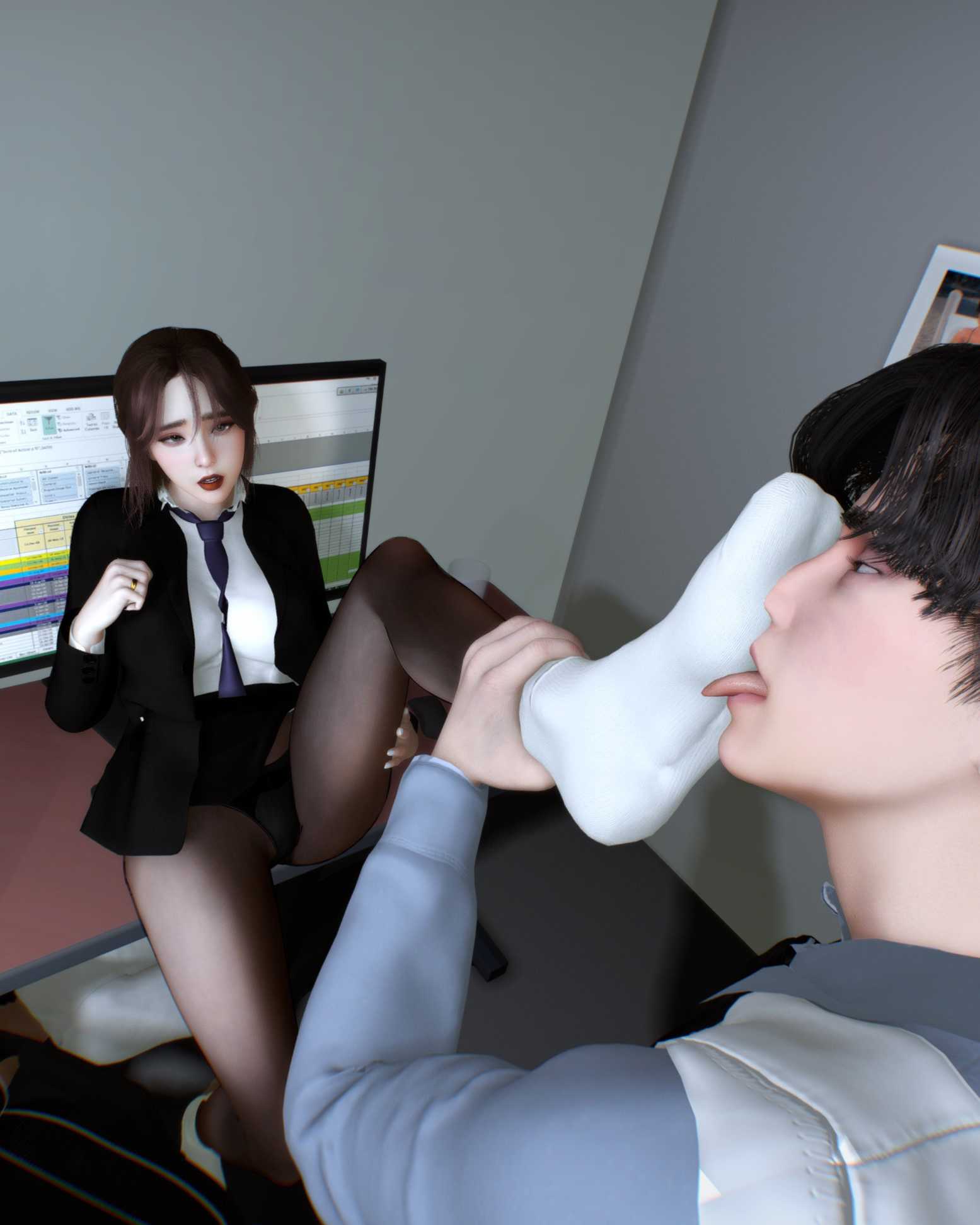 (图片)自天丝足，裸足