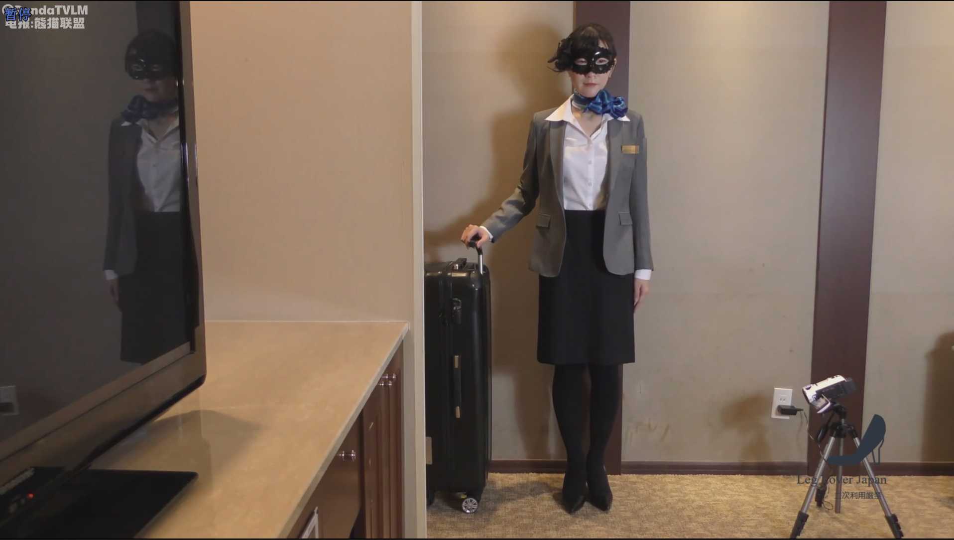 日本足模面试-天职业装厚黑丝