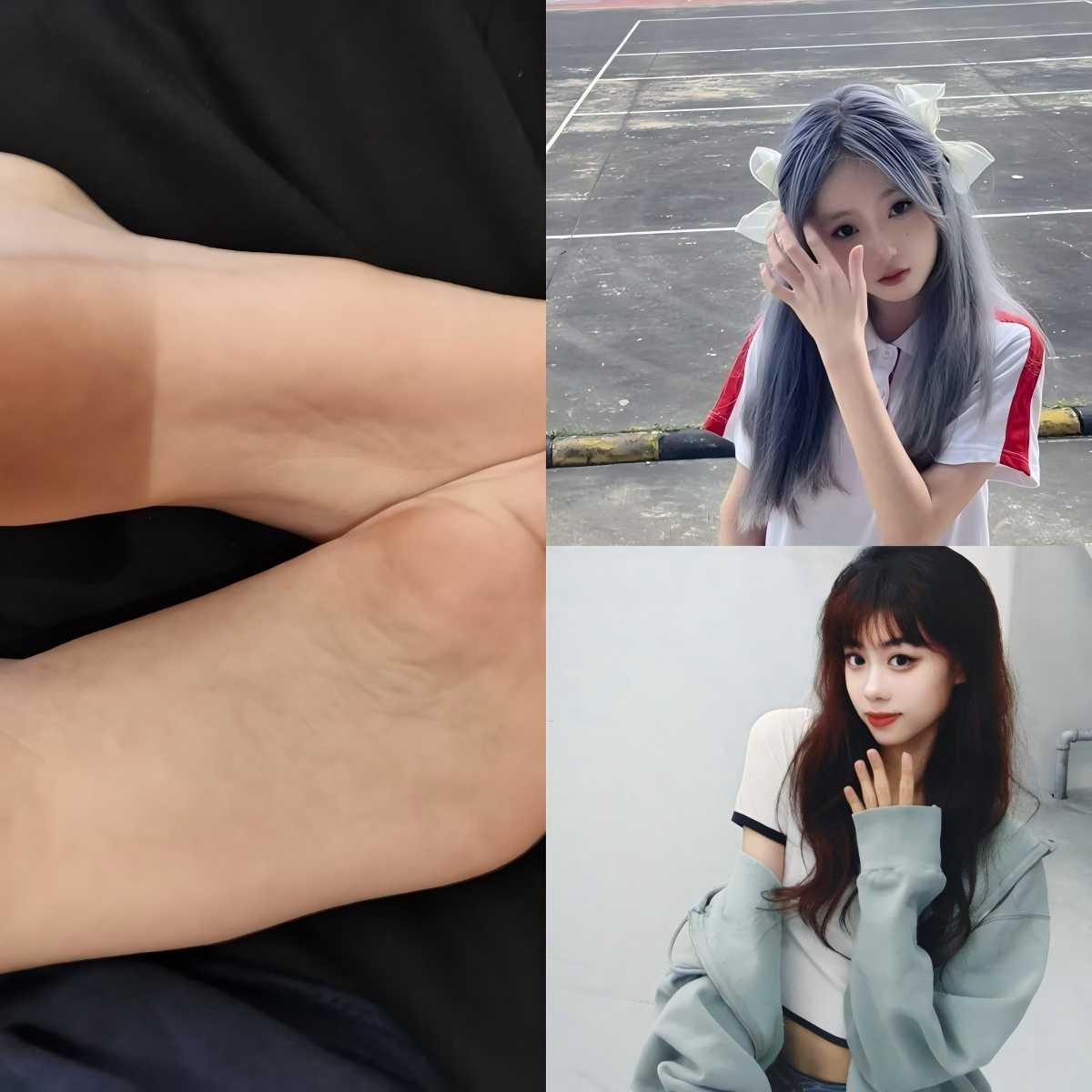 【自购】真实套路高颜值女大玉足脚脸同框49期合集上